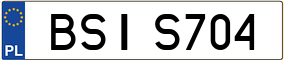 Trailer License Plate